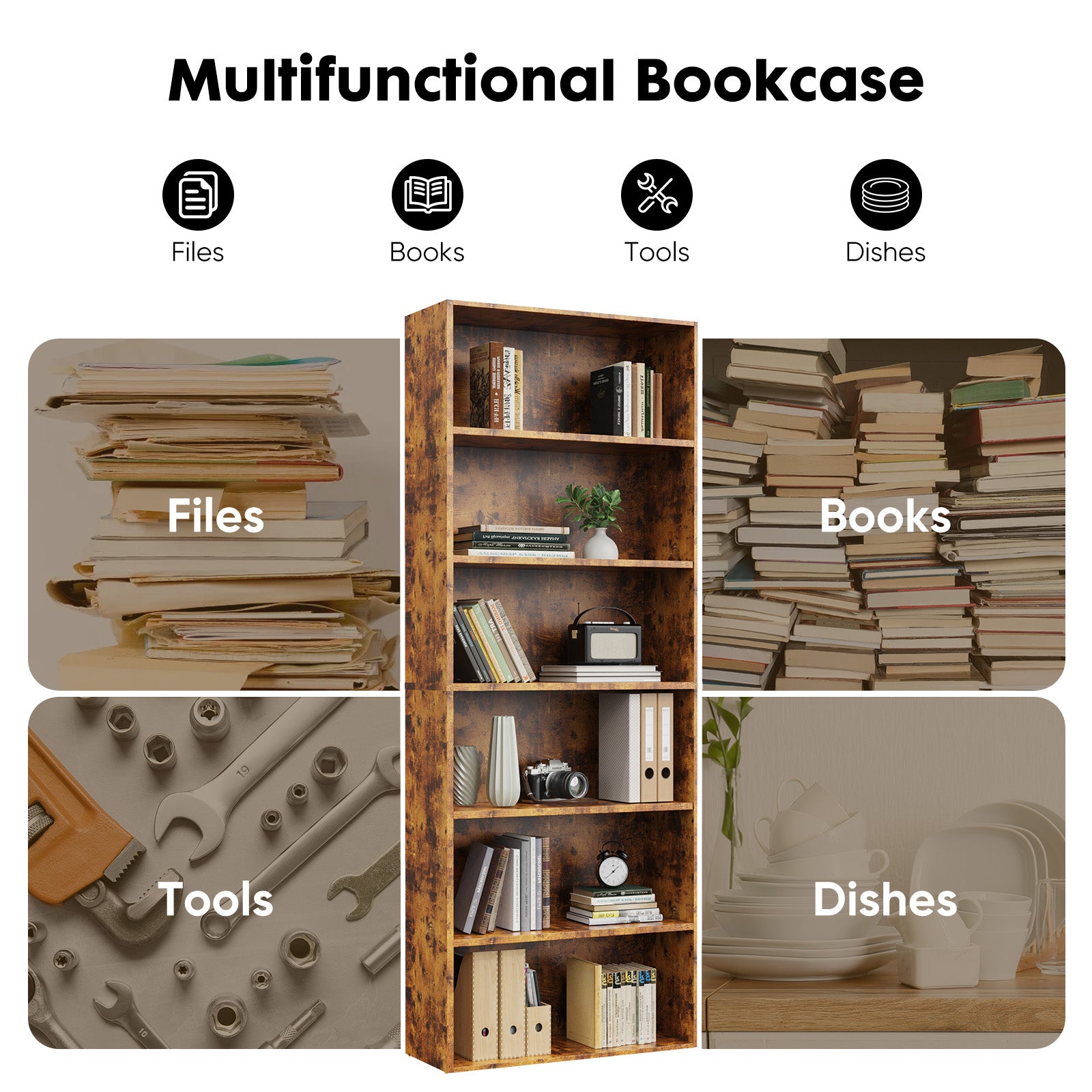 Bookshelves On The 5th Floor Of Industry