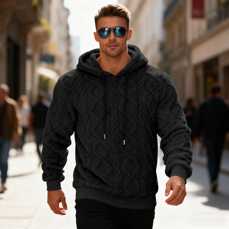 Hoodie Men's Sweatshirt Winter Warm Long-sleeved