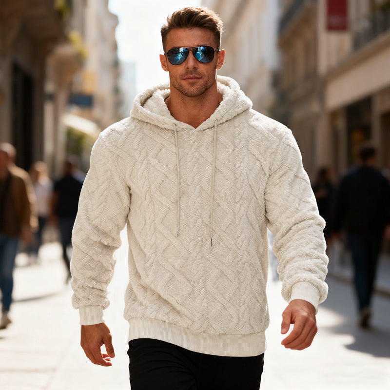 Hoodie Men's Sweatshirt Winter Warm Long-sleeved