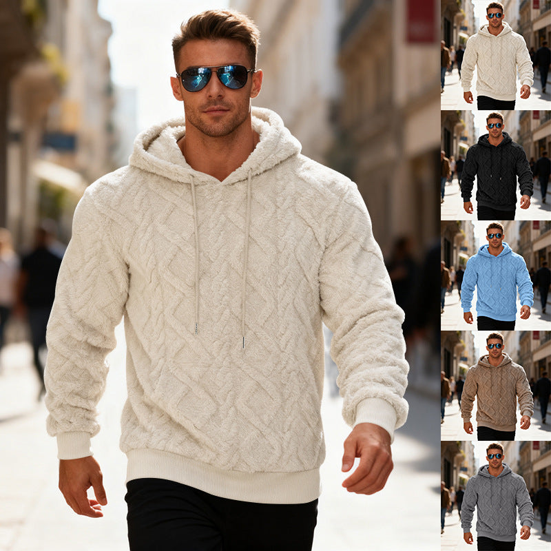 Hoodie Men's Sweatshirt Winter Warm Long-sleeved