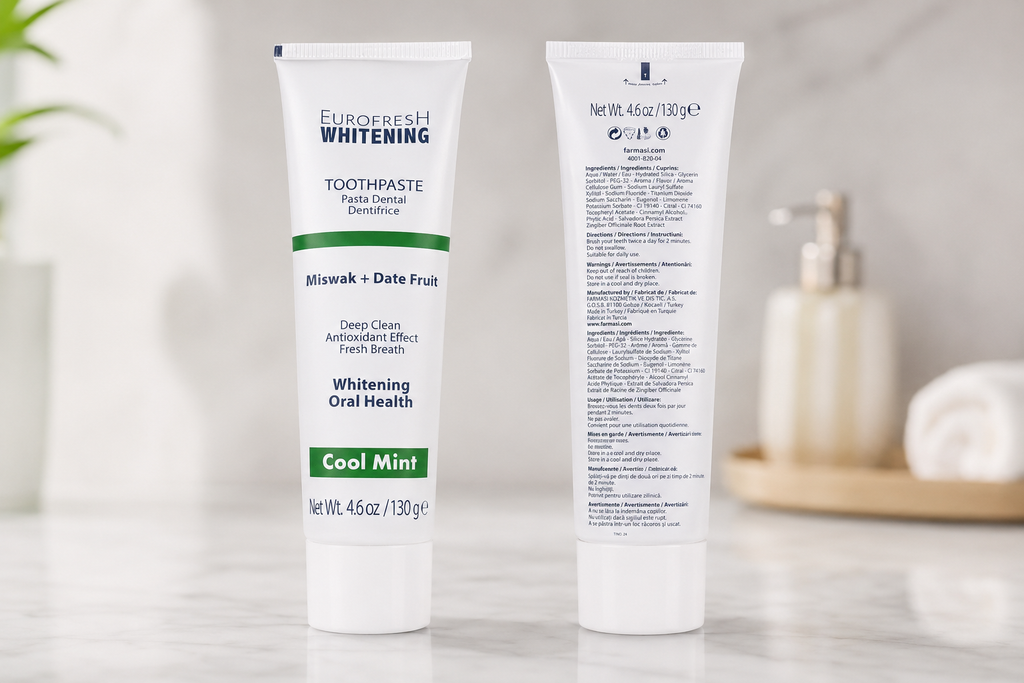Eurofresh Whitening Miswak &amp; Date Fruit Toothpaste