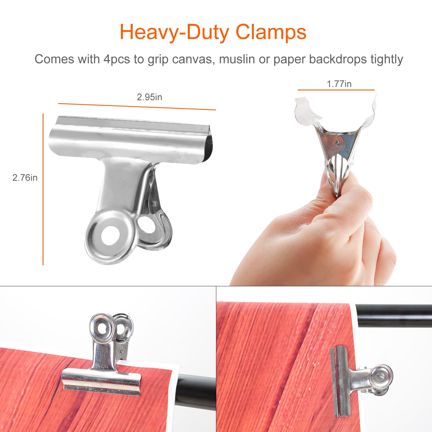 1Pc 6.5 Plus 10ft Photo Video Studio Backdrop Background Stand Adjustable