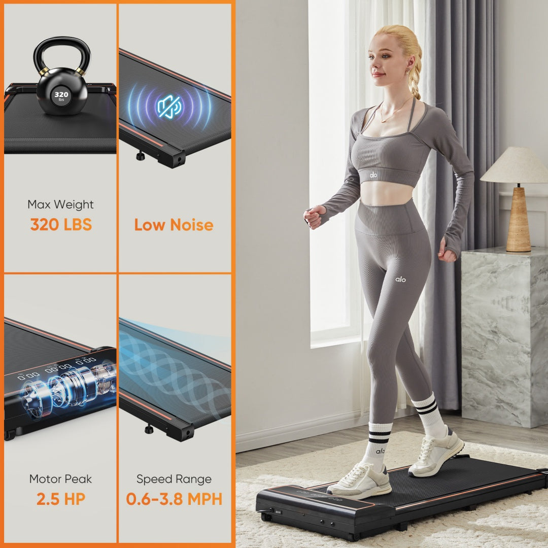 Walking Pad Treadmill - Compact & Portable Walking Pad, Quiet Operation, Adjustable Speed Settings