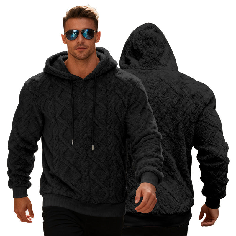 Hoodie Men's Sweatshirt Winter Warm Long-sleeved