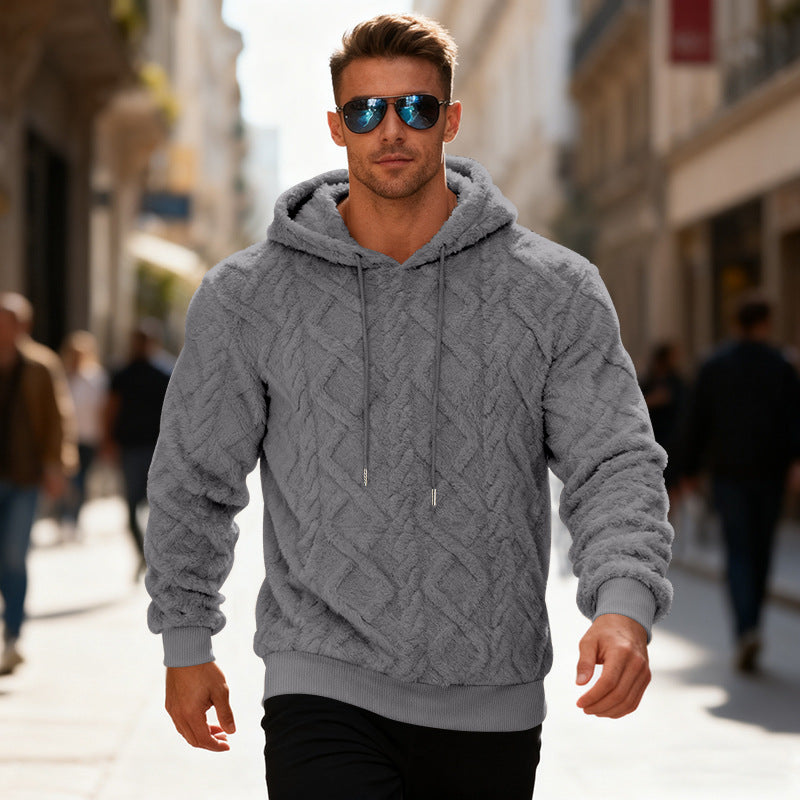 Hoodie Men's Sweatshirt Winter Warm Long-sleeved